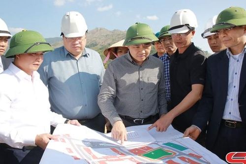 Đồng chí Chủ tịch UBND tỉnh kiểm tra, nắm tình hình phát triển kinh tế - xã hội, phát triển kinh tế cửa khẩu khu vực Chiềng Khương