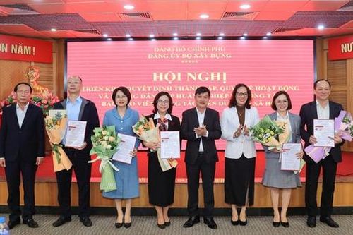 Đảng ủy Bộ Xây dựng tập huấn công tác báo cáo viên, cộng tác viên dư luận xã hội