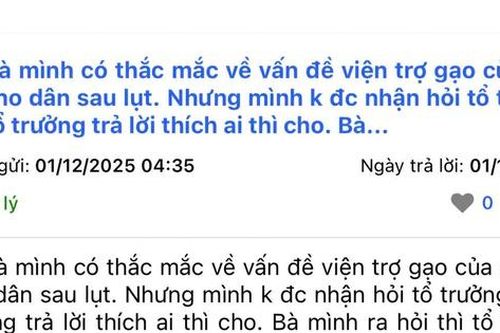 Làm rõ phản ánh tổ trưởng dân phố nói 'thích ai thì cho' khi phát quà cứu trợ