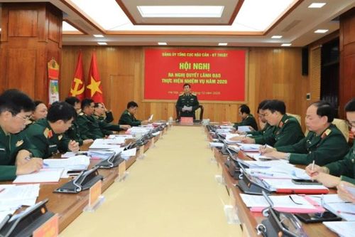 Đảng ủy Tổng cục Hậu cần-Kỹ thuật quyết tâm hoàn thành nhiệm vụ năm 2026