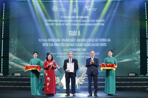 Trao Giải báo chí toàn quốc về nông nghiệp, nông dân, nông thôn Việt Nam lần thứ 3 - năm 2025