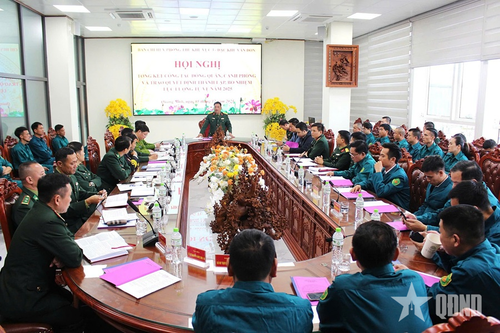 Ban Chỉ huy Phòng thủ khu vực 3 - Đặc khu Vân Đồn tổng kết công tác đóng quân, canh phòng