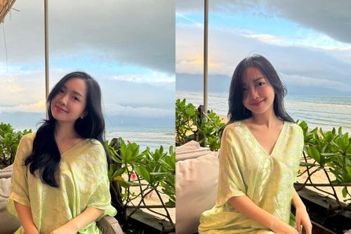 Vợ cầu thủ Hà Đức Chinh khoe nhan sắc ngọt ngào trong chuyến đi biển