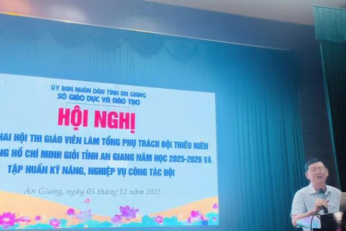 An Giang nâng cao kỹ năng, nghiệp vụ cho giáo viên làm Tổng phụ trách Đội