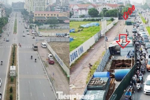 Hà Nội: Dỡ hàng rào thi công trên đường Vũ Trọng Khánh, phương tiện đi lại thế nào?
