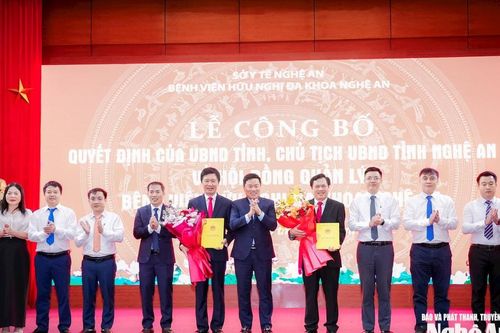 Bác sĩ Trịnh Xuân Nam được bổ nhiệm giữ chức Chủ tịch Hội đồng quản lý Bệnh viện Hữu nghị Đa khoa Nghệ An