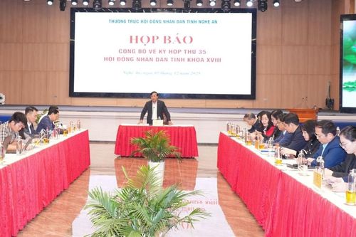 Họp báo về Kỳ họp thứ 35, HĐND tỉnh Nghệ An, nhiệm kỳ 2021 - 2026