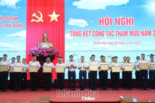 Vùng 4 Hải quân tổng kết công tác Tham mưu năm 2025