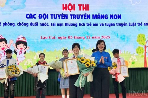 Sôi nổi Hội thi tuyên truyền măng non về phòng, chống đuối nước và Luật Trẻ em