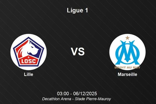 Nhận định Lille vs Marseille - Ligue 1, 03:00 ngày 06/12