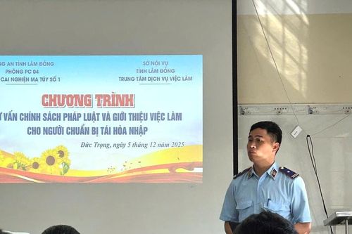 Giới thiệu việc làm cho học viên sắp hoàn thành thời gian cai nghiện