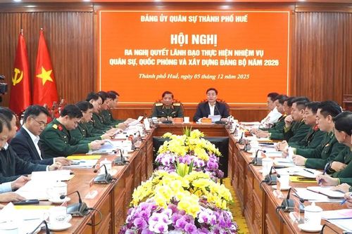 Ra nghị quyết lãnh đạo thực hiện nhiệm vụ quân sự, quốc phòng năm 2026