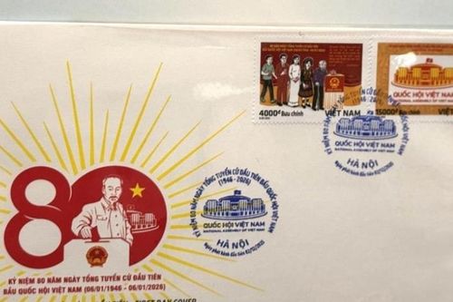 Bộ tem kỷ niệm 80 năm Quốc hội Việt Nam: Ý nghĩa biểu tượng lớn