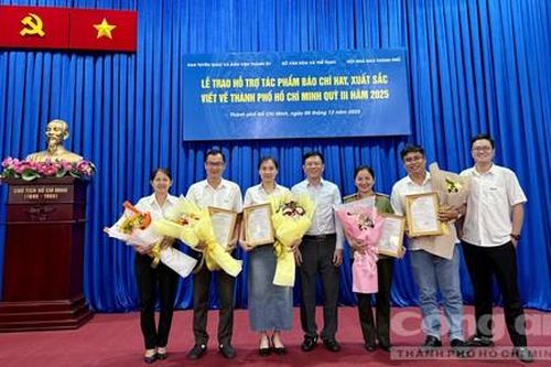 Ban Chuyên đề Công an TPHCM có 6 tác phẩm báo chí xuất sắc được khen thưởng Quý III/2025