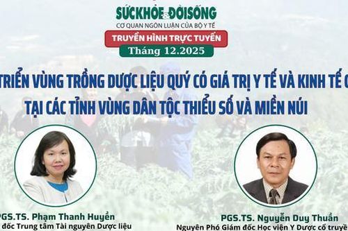 Truyền hình trực tuyến: Phát triển vùng trồng dược liệu quý có giá trị y tế và kinh tế cao tại các tỉnh vùng dân tộc thiểu số và miền núi