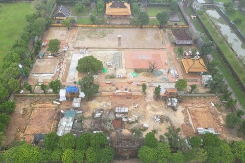 Nơi thờ các chúa Nguyễn đang được trùng tu như thế nào?