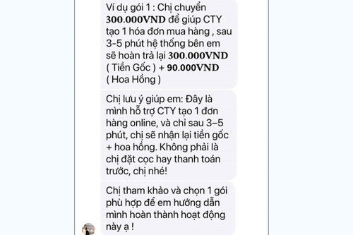 Cảnh giác với chiêu trò lừa đảo 'đơn hàng giá rẻ - hoàn tiền, trả hoa hồng'