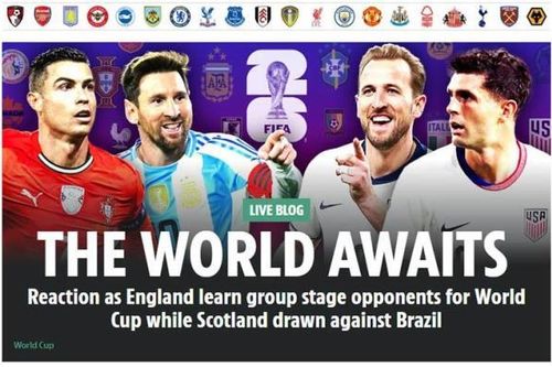 Bốc thăm chia bảng World Cup 2026: Báo Anh tái mặt, báo Tây Ban Nha lo đụng Argentina