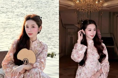 Karty Chang diện áo dài khoe nhan sắc ngọt ngào tựa 'tiên nữ mùa xuân'