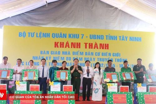 Khánh thành, bàn giao 69 căn nhà 'Khu dân cư liền kề chốt dân quân biên giới'