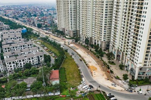 Hình ảnh tuyến đường trăm tỷ nối Vành đai 2,5 và Vành đai 3 Hà Nội giúp giảm ùn tắc