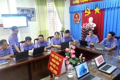 VKSND Khu vực 14 - Vĩnh Long tổ chức tập huấn sử dụng nền tảng quản lý án hình sự