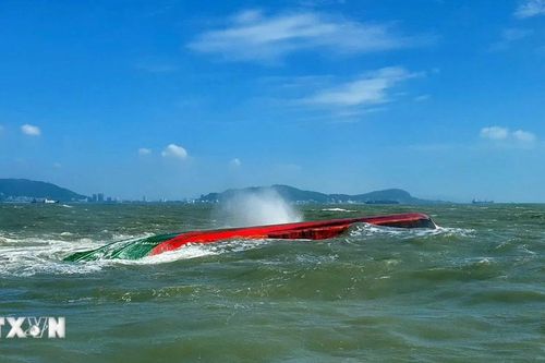 Kịp thời cứu 3 thuyền viên trên sà lan bị chìm tại vùng biển Vũng Tàu