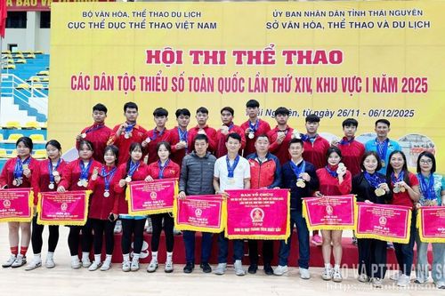 Đoàn Lạng Sơn đoạt 25 huy chương tại Hội thi thể thao các dân tộc thiểu số toàn quốc