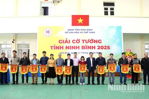 Gần 100 vận động viên tham dự Giải Cờ tướng tỉnh Ninh Bình 2025