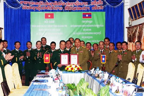 Quảng Trị-Khăm Muồn: Phối hợp phòng, chống tội phạm trên biên giới