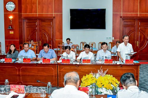 Ban Thường vụ Tỉnh ủy Cà Mau kiểm điểm tự phê bình và phê bình cuối năm