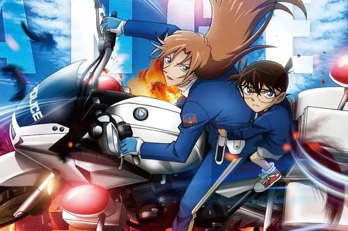 Conan Movie 29 tung teaser đầu tiên, 'Nữ thần gió' Chihaya trở lại đường đua