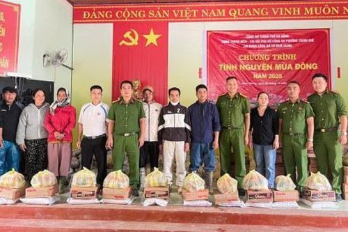 Công an phường Thanh Khê tổ chức Chiến dịch tình nguyện mùa đông năm 2025