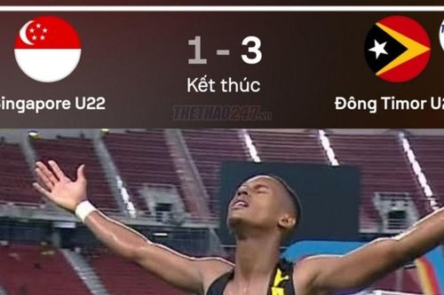 Đông Timor thắng Singapore 3-1, U22 Việt Nam sáng cửa