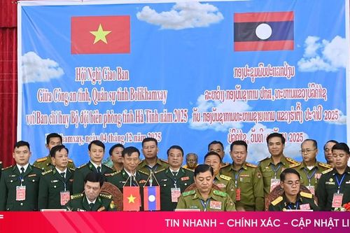 BĐBP Hà Tĩnh ký kết phối hợp với lực lượng Lào củng cố an ninh biên giới