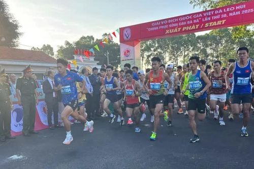 Giải việt dã leo núi toàn quốc 'Chinh phục đỉnh cao Bà Rá' gồm 12 nội dung thi đấu