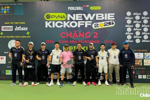 Hơn 100 vận động viên tranh tài tại chặng 2 Giải Pickleball PVNA Newbie Kickoff 2026