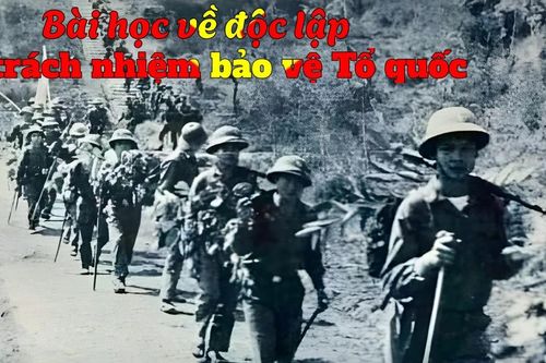 Bài học về độc lập, yêu nước và trách nhiệm bảo vệ Tổ quốc
