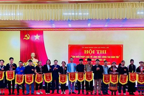 Xã Phúc Lợi tổ chức Hội thi 'Tìm hiểu pháp luật về lĩnh vực công tác dân tộc'