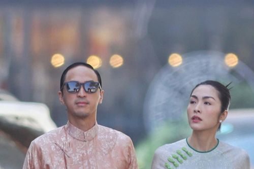 Vợ chồng Tăng Thanh Hà diện áo dài tại lễ cưới Tiên Nguyễn