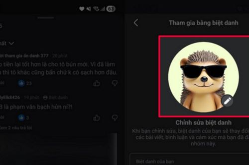 Cách đổi ảnh đại diện bình luận ẩn danh trên Facebook
