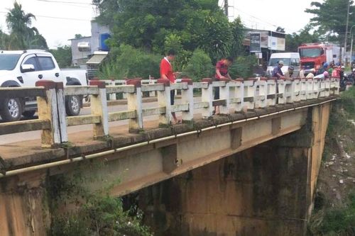Phân luồng giao thông qua cầu Đại Bình, Quốc Lộ 55 trong thời gian sửa chữa