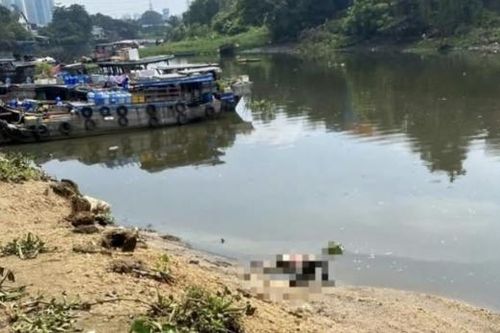 Thi thể xăm 2 con thằn lằn ở bụng nổi trên sông Sài Gòn