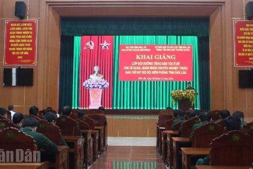 Bộ đội Biên phòng tỉnh Đắk Lắk khai giảng lớp bồi dưỡng tiếng dân tộc Ê Đê năm 2025