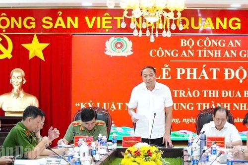 Công an tỉnh An Giang phát động phong trào thi đua 'ba nhất'