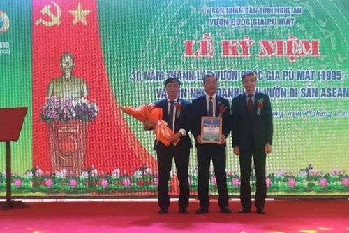 Vườn quốc gia Pù Mát đón nhận danh hiệu Vườn di sản ASEAN