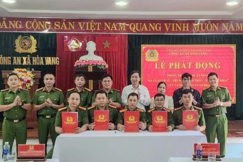 Công an xã Hòa Vang phát động phong trào thi đua 'Ba nhất'