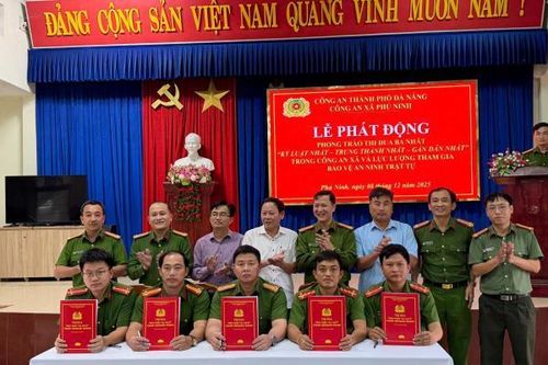 Công an xã Phú Ninh phát động phong trào thi đua 'Ba nhất'