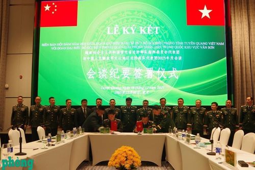 Hội đàm thường niên giữa BĐBP tỉnh Tuyên Quang và BĐBP Quân Giải phóng nhân dân Trung Quốc khu vực Văn Sơn