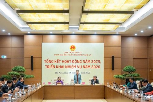 Đoàn đại biểu Quốc hội tỉnh Nghệ An tổng kết hoạt động năm 2025